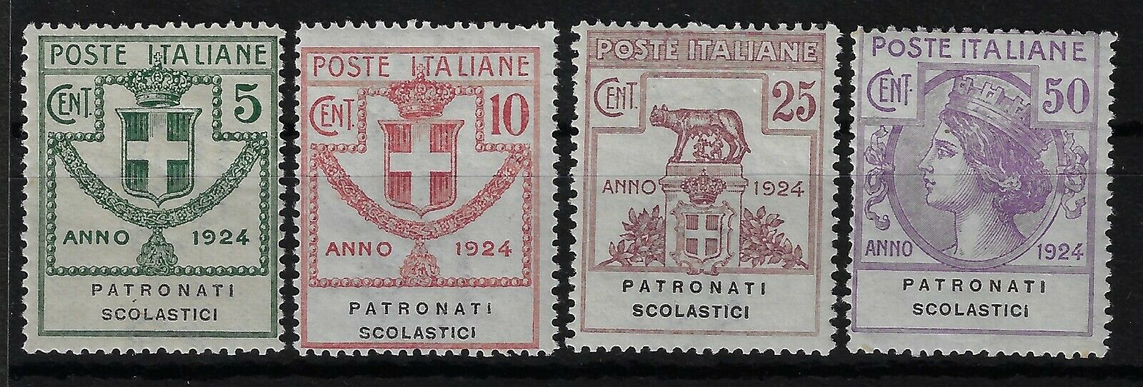 1925 Enti Parastatali Patronati Scolastici serie completa