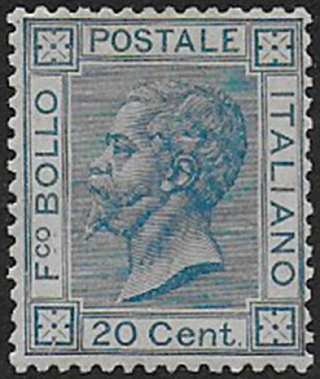 1867 20 c. azzurro ©