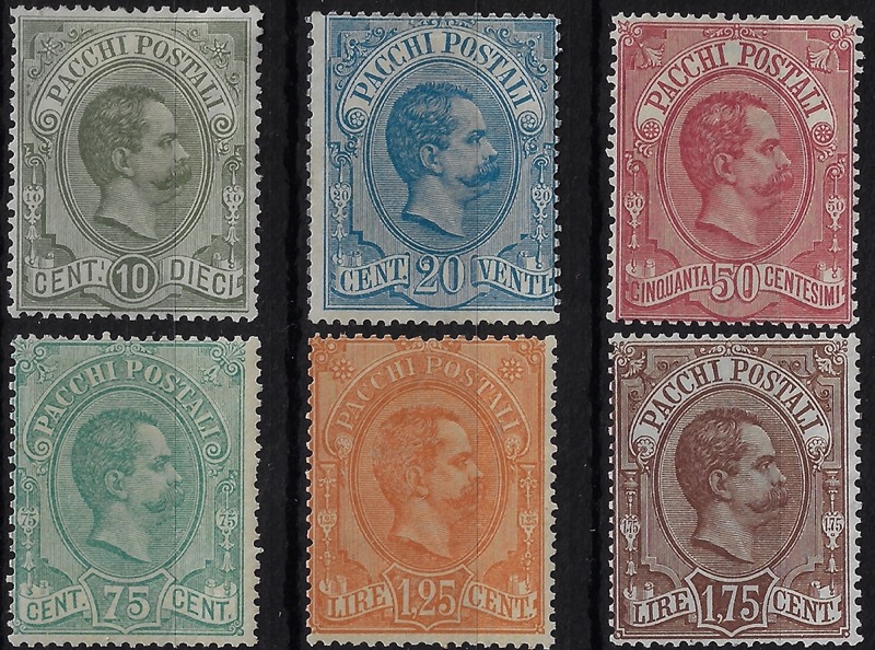 1894 Pacchi postali Umberto I © serie completa