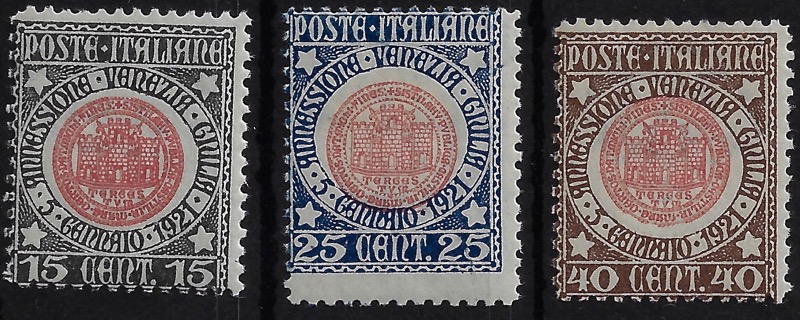 1921 Venezia Giulia serie completa