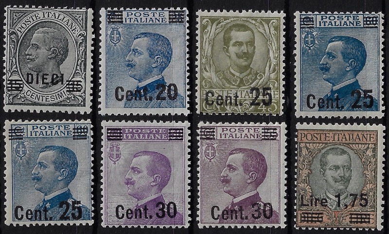 1924 Sovrastampati serie completa