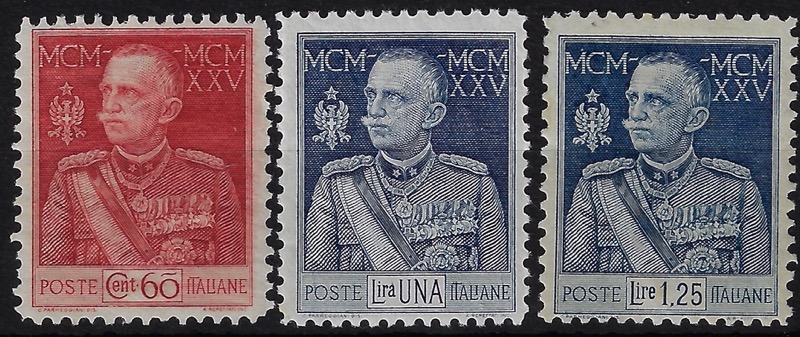 1925 Giubileo del re dent 11 serie completa