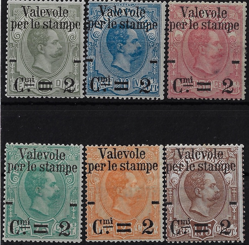 1890 Valevoli stampe © serie completa