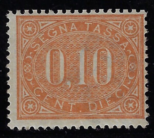 1869 Segnatasse 10 c arancio ©