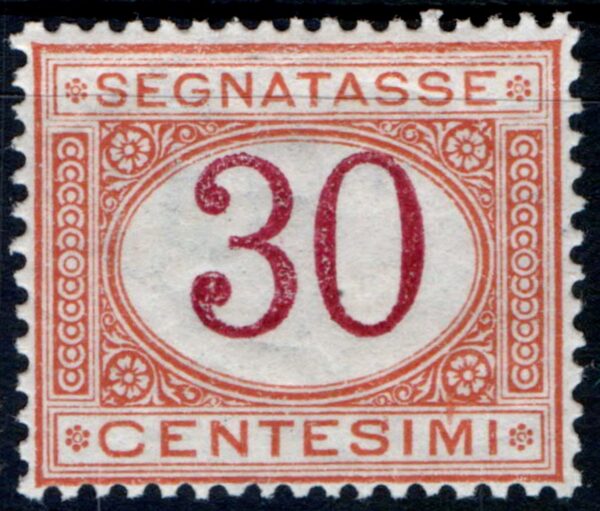 1890 Cifra in ovale 30 c.