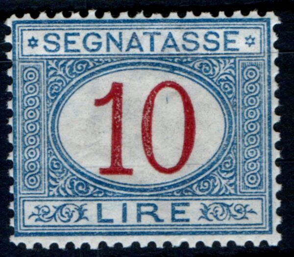 1890 Cifra in ovale 10 Lire