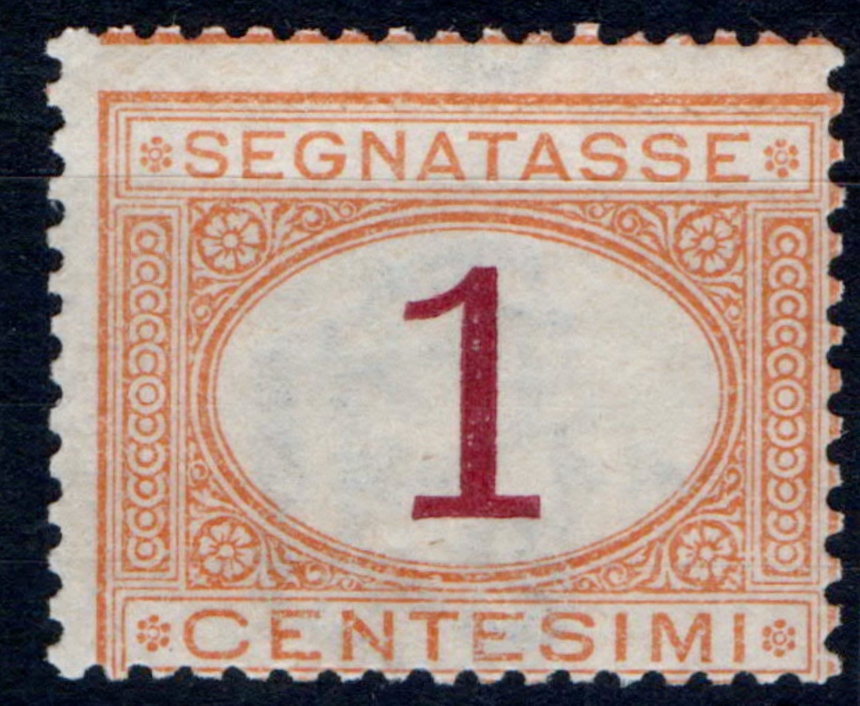 1870 Segnatasse Cifra in ovale 1 c.
