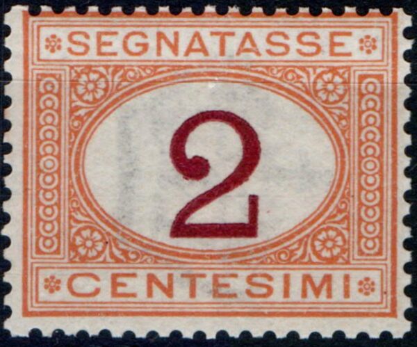 1870 Segnatasse Cifra in ovale 2 c.