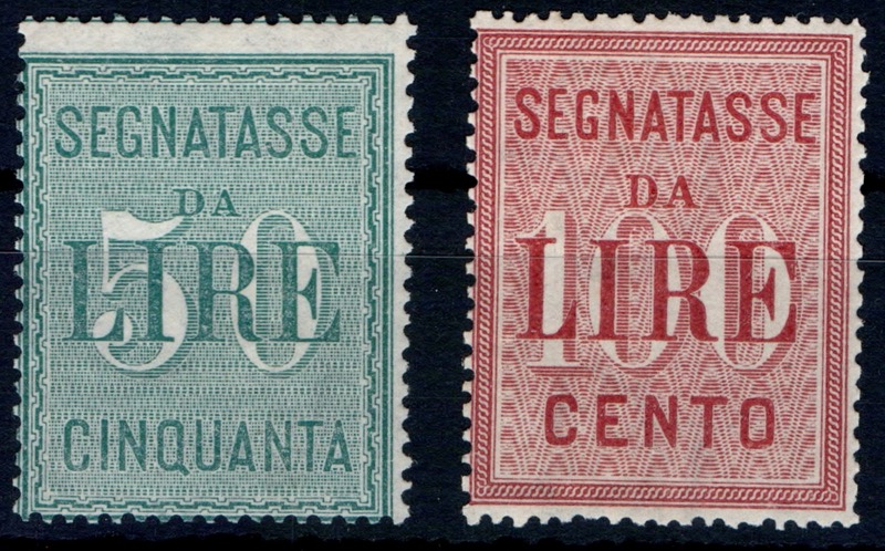 1884 Segnatasse Formato grande serie completa