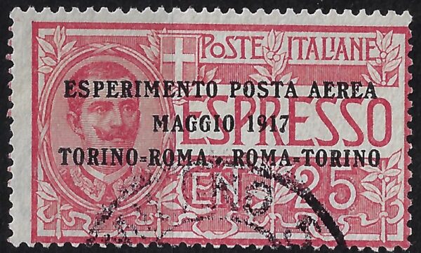 1917 Posta Aerea Esperimento