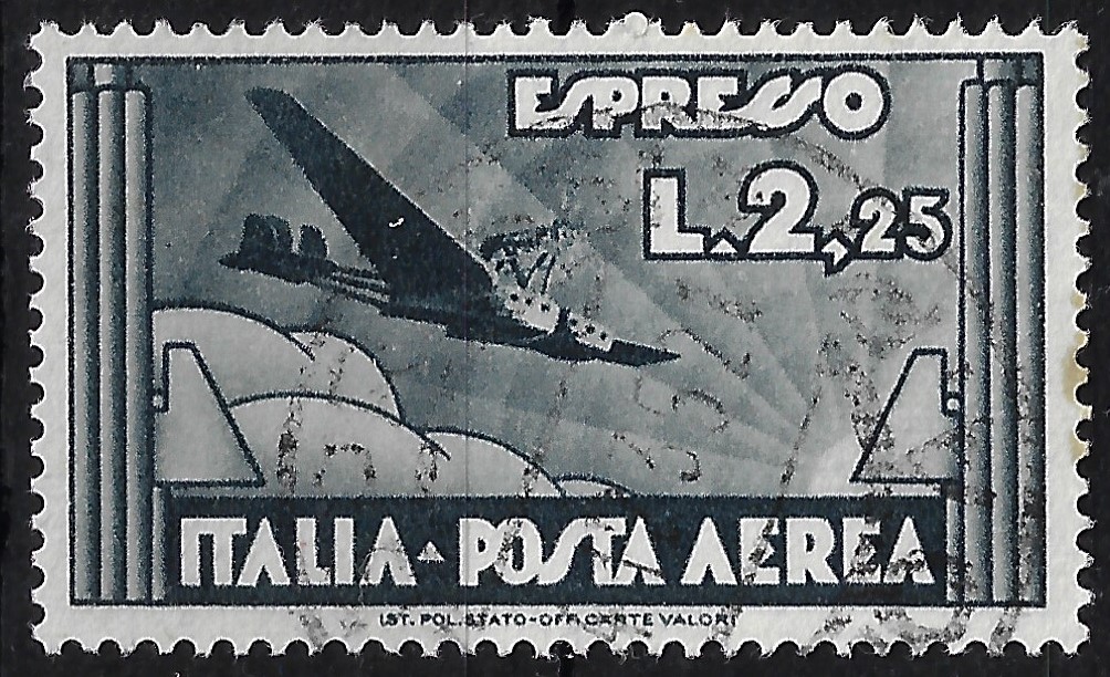 1933 Posta Aerea Espresso Aereo 2,25