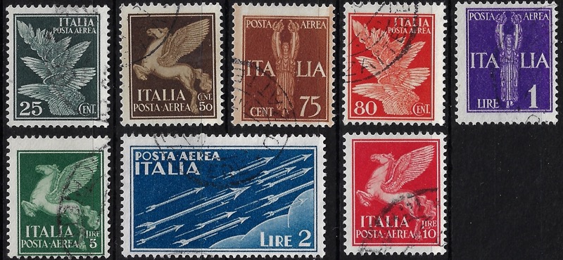 1930 Posta Aerea Allegorie serie completa