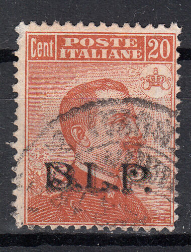 1923 B. L. P. - BLP 20 c. arancio sopr. Nera