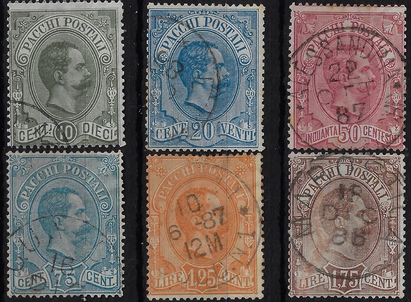 1894 Pacchi postali Umberto I © serie completa