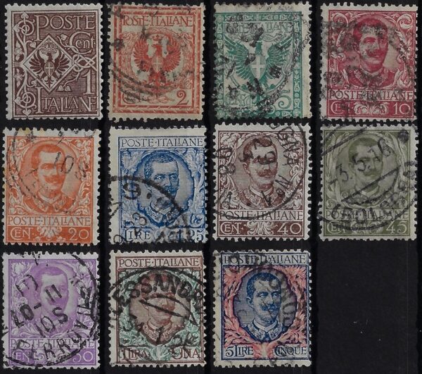 1901 Floreale serie completa