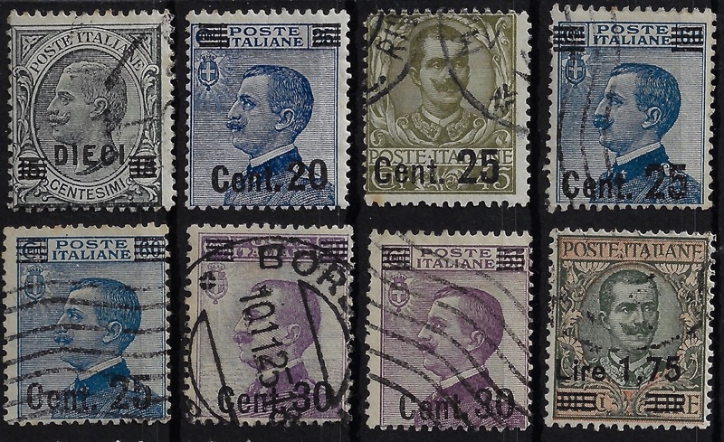 1924 Sovrastampati serie completa