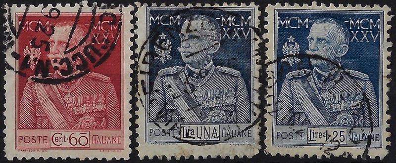 1925 Giubileo del re dent 11 serie completa