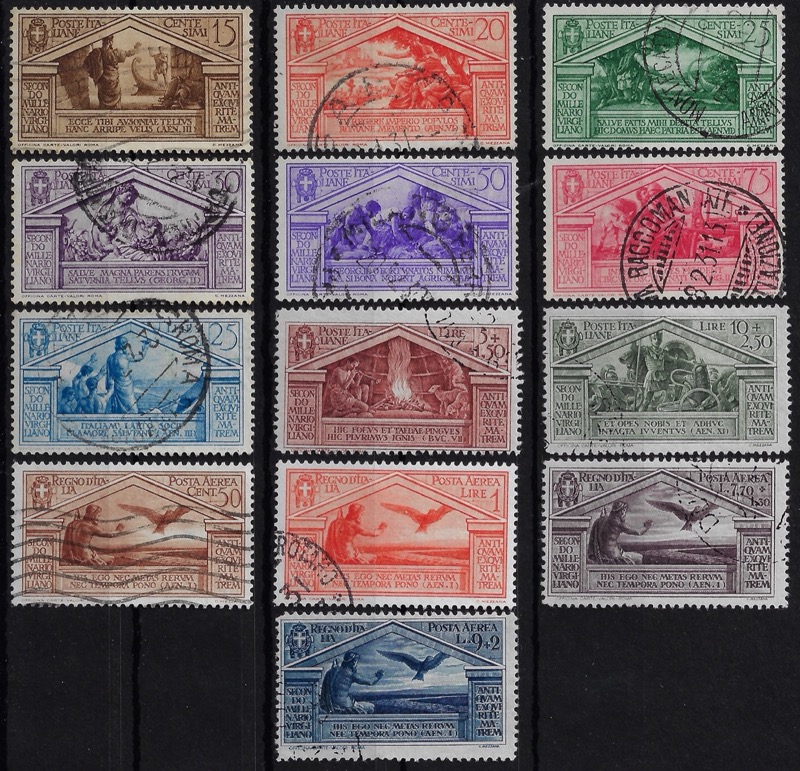 1930 Virgilio con Posta aerea serie completa