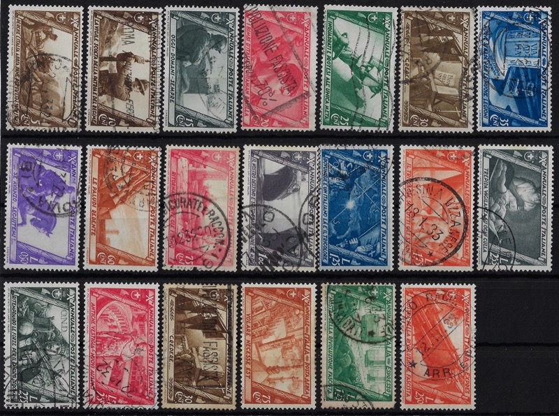 1932 Marcia su Roma con posta aerea ed Espressi serie completa