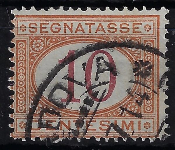 1890 Cifra in ovale 10 c.
