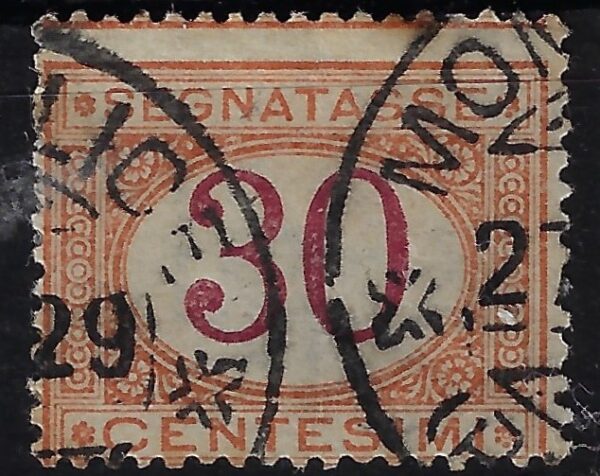 1890 Cifra in ovale 30 c.