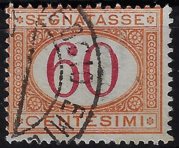 1890 Cifra in ovale 60 c.