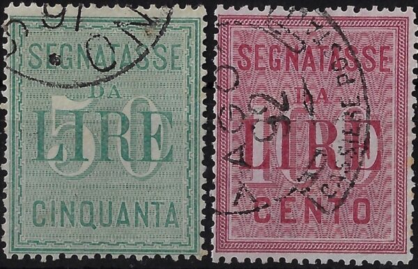 1884 Segnatasse Formato grande serie completa
