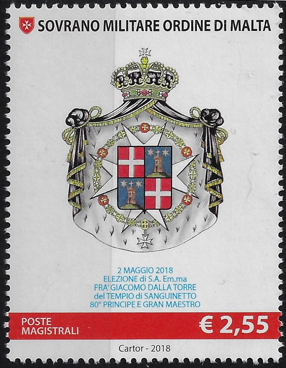 2018 Elezione di S.A. Dalla Torre Gran Maestro