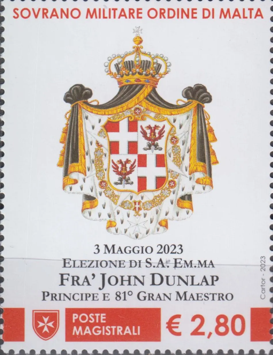2023 Elezione di Sua Altissima Emminenza Frà John Dunlap Principe e gran maestro.