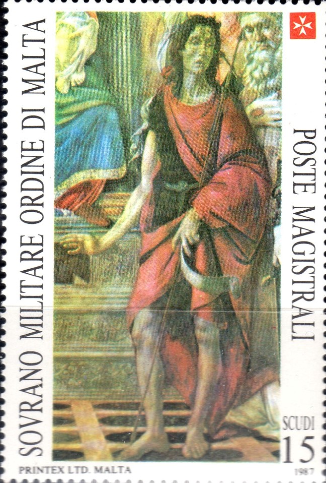 1987 San Giovanni Battista Dipinto del Botticelli