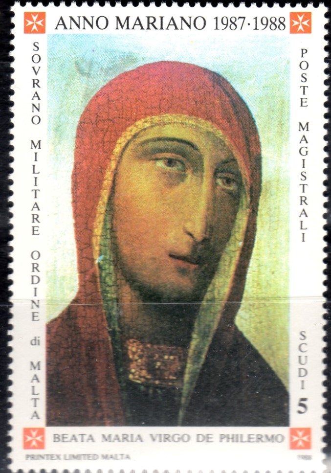 1988 Anno mariano 1987-1988 Copia di antica icona