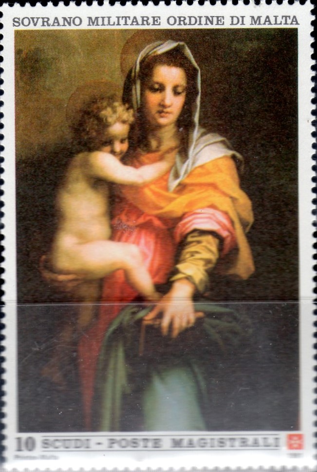 1991 Natale Dipinto di Andrea del Sarto