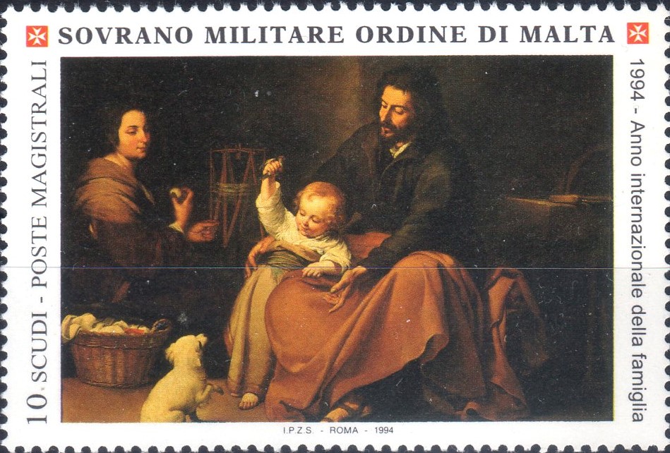 1994 Anno della famiglia Dipinto di BE Murillo
