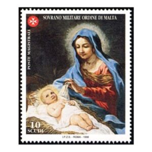 1998 Natale Particolare del dipinto di P Berrettini