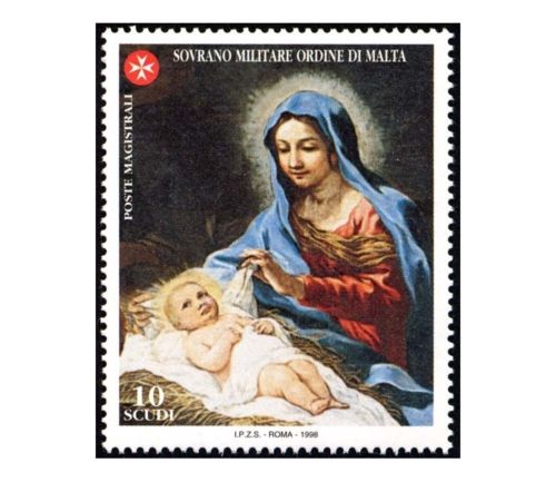 1998 Natale Particolare del dipinto di P Berrettini