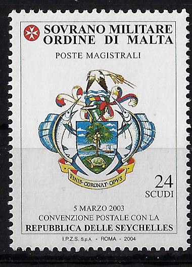 2004 Convenzione postale con Repubblica delle Seychelles