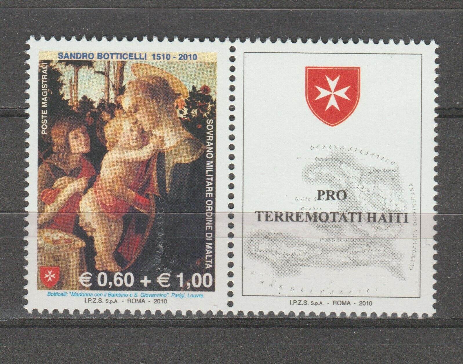 2010 500° morte di Botticelli Pro terremotati Haiti + app