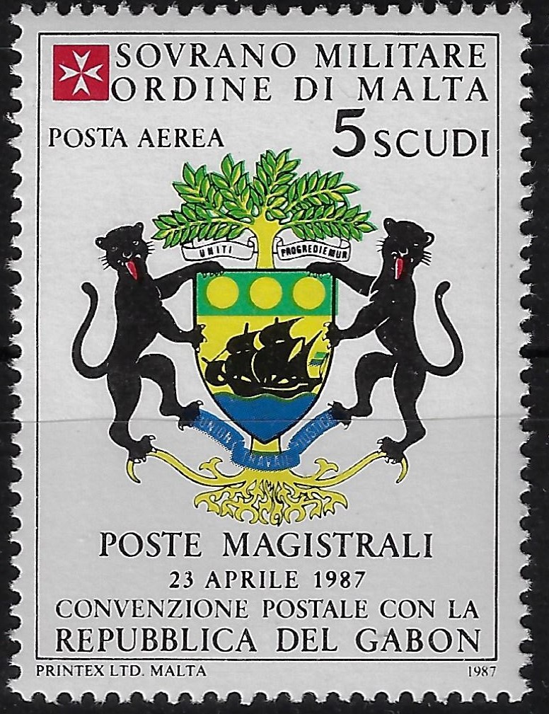 1987 Posta aerea Gabon