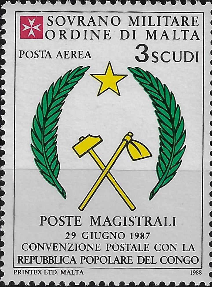 1988 Posta aerea Congo