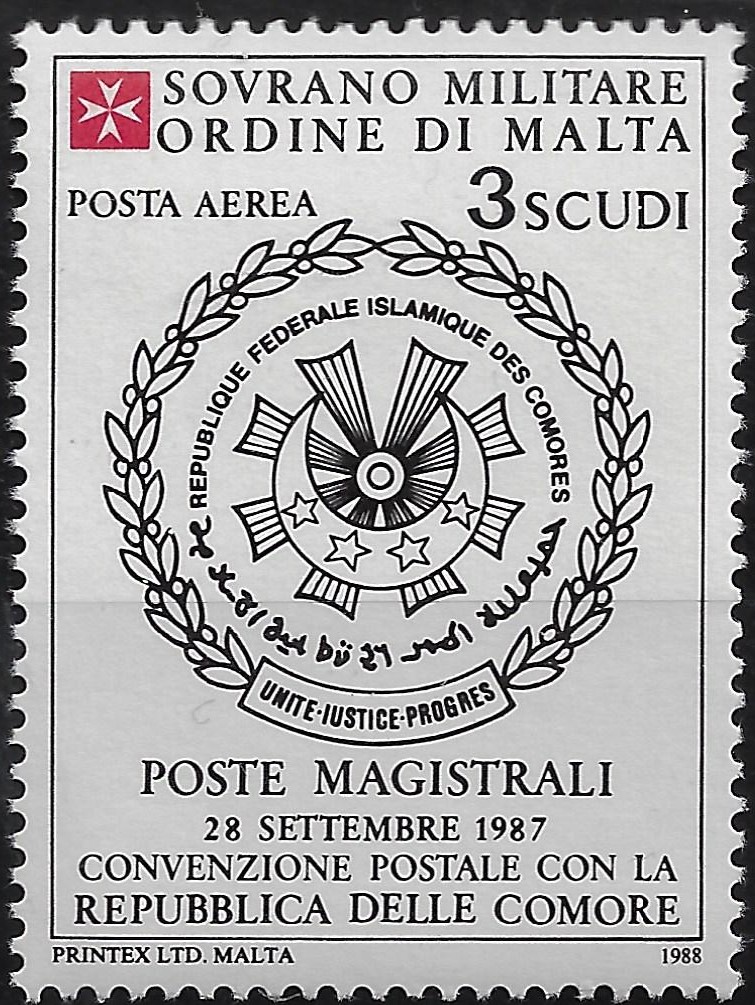 1988 Posta aerea Comore