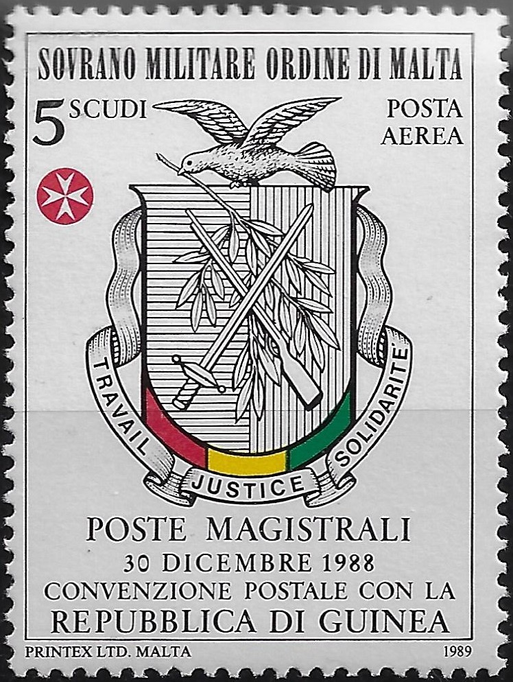 1989 Posta aerea Guinea