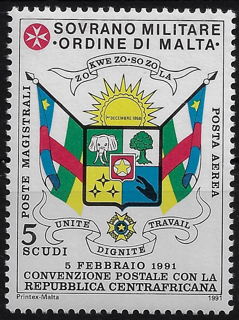 1991 Posta aerea Centrafrica