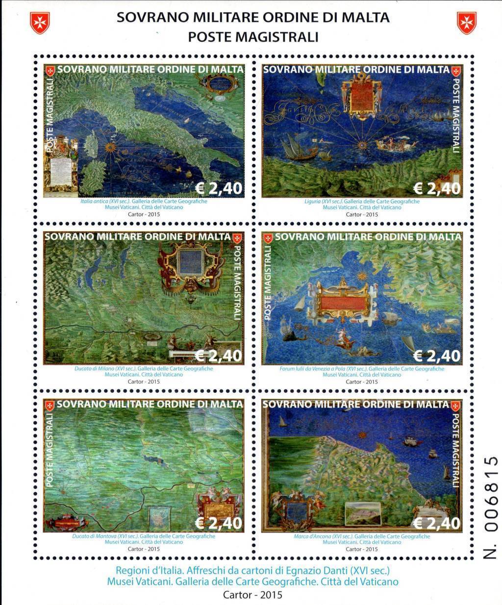 2014 Foglietti Antiche Mappe I°