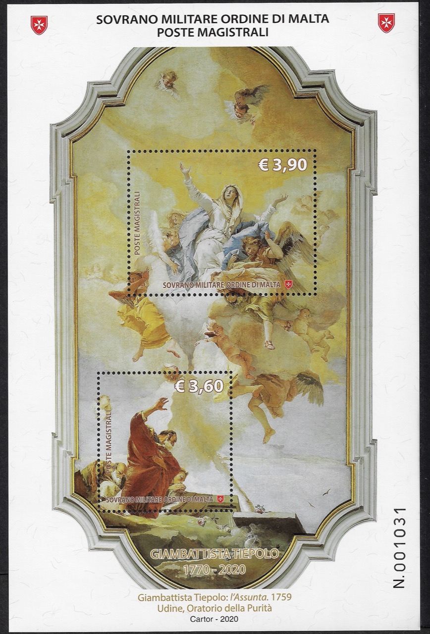 2020 Foglietti Morte di Giambattista Tiepolo