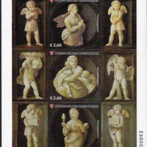 2021 Foglietti Virtù teologali di Raffaello Sanzio