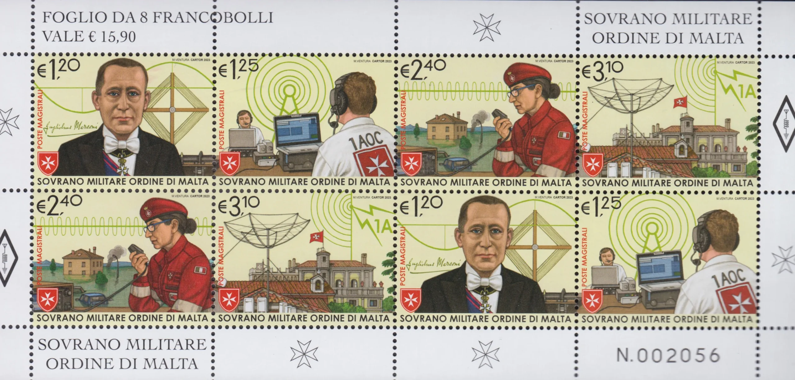 2023 Foglietti Il radioamatore Guglielmo Marconi