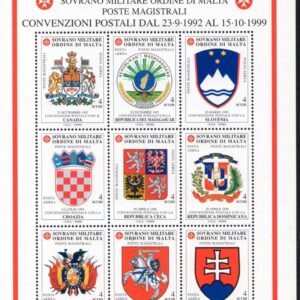 2002 Foglietti Convenzioni Postali Iv
