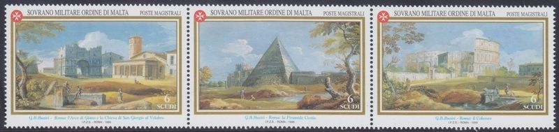 1999 Antiche vedute 1 Roma - trittico