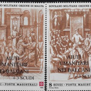 1999 Aiuti umanitari ai BalcaniTipi del 1990 soprastampati