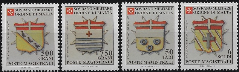 2001 Stemmi dei Gran Priori del SMOM